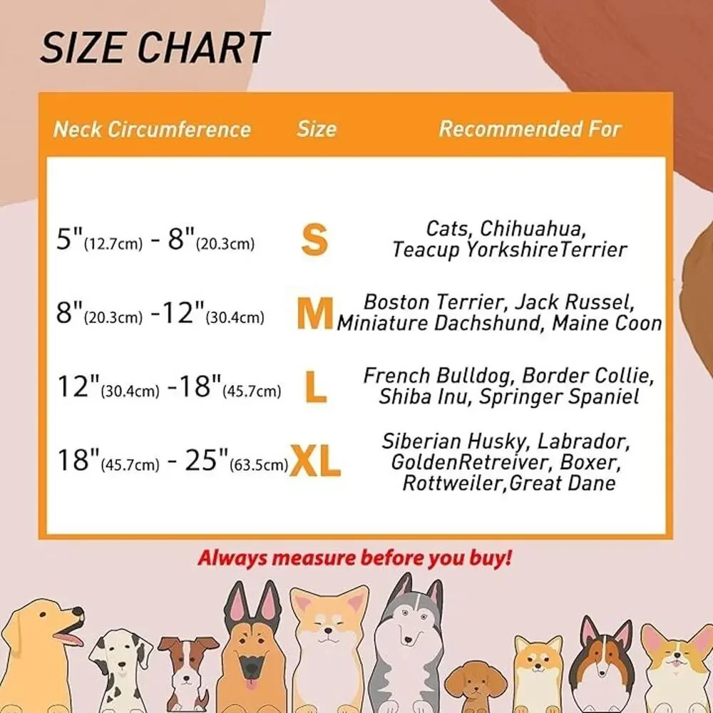 Tongjixope Inflatable Dog Recovery Collar Cone XL 18-25